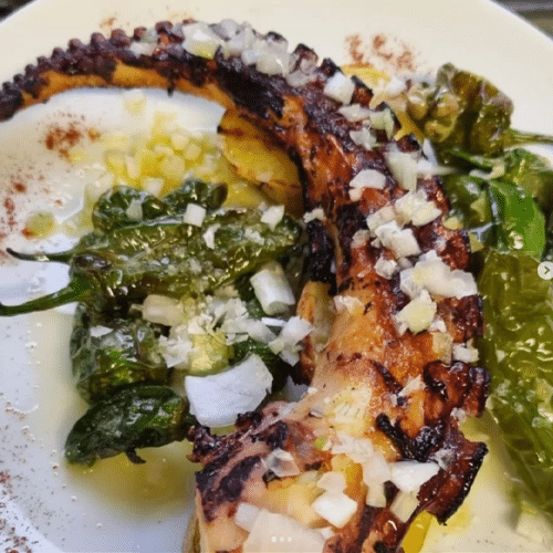 Pulpo a la brasa
