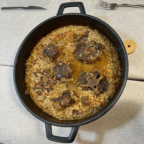 Arroz de rabo de vacuno
